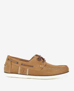 Barbour Wake Boat Shoe in Russet.