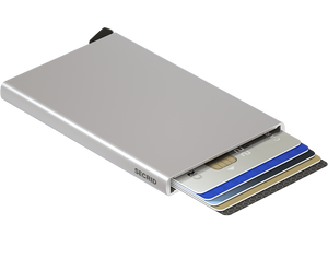 Secrid card protector in silver.