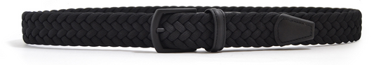 Anderson's Rubberized Boucle Braided Belt - Men in black.