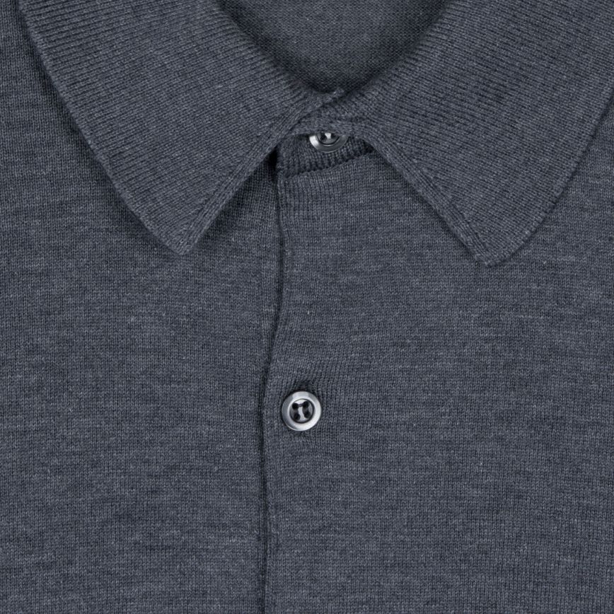 John Smedley - Bradwell L/S Shirt in Charcoal.