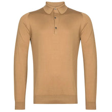 Load image into Gallery viewer, John Smedley Bradwell L/S Shirt in Light Camel.
