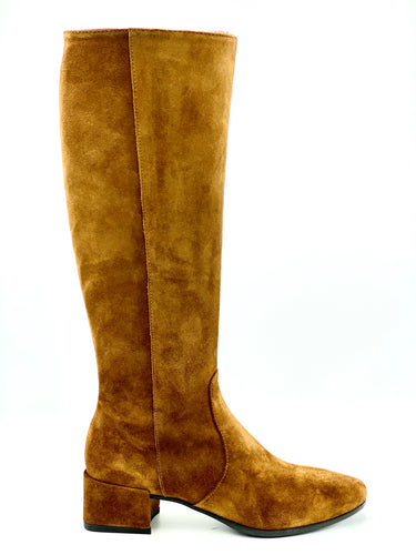 Homers Alexy knee high boot in chestnut suede.