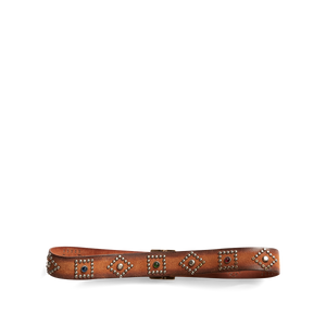 RRL - Studded Roughout Leather Belt