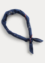 Load image into Gallery viewer, RRL Rodeo Bandana in Indigo.
