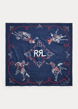 Load image into Gallery viewer, RRL Rodeo Bandana in Indigo.
