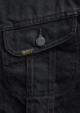 Load image into Gallery viewer, RRL - Worn-In Black Denim Trucker Jacket in Worn-In Black Wash.
