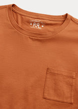 Load image into Gallery viewer, RRL - Garment-Dyed Pocket T-Shirt in Orange.
