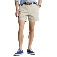 Load image into Gallery viewer, Model wearing POLO Ralph Lauren - 6 Inch Stretch Twill Short in Khaki Tan.
